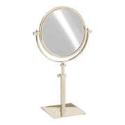 Free Standing Extensible Round Double Face Mirror
