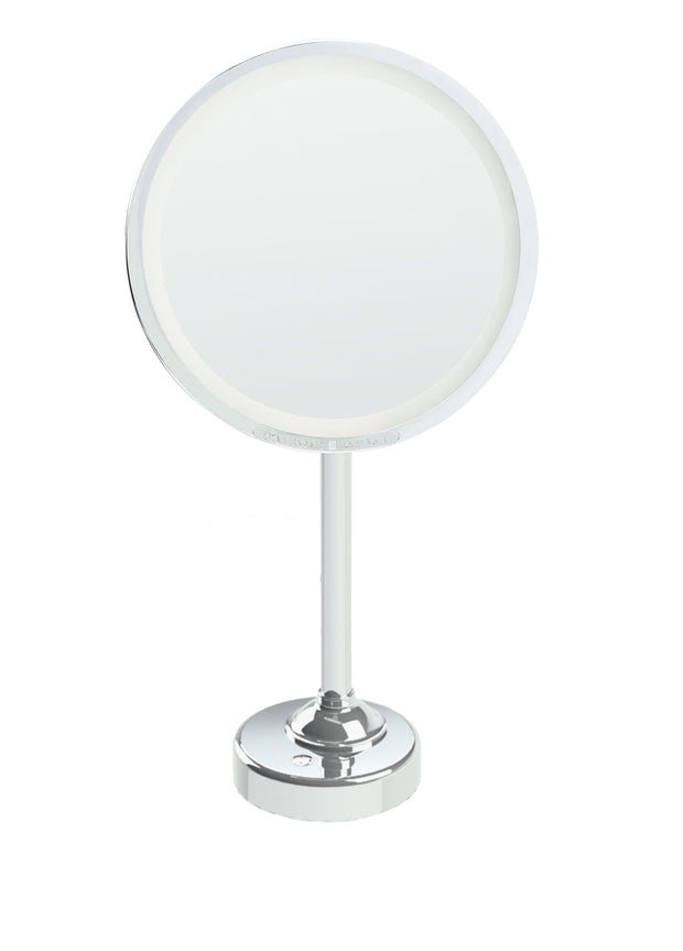 Lighted Chrome Magnifying Makeup Mirror by Brot