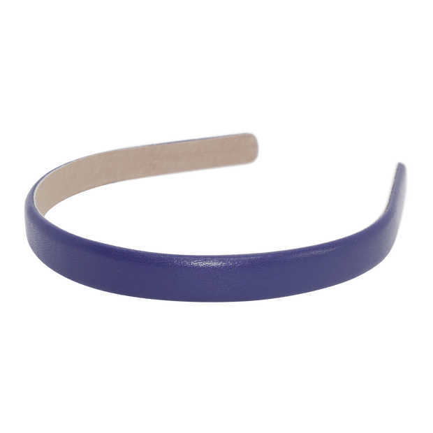 Wardani leather headband 5/8" purple