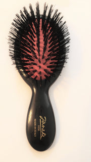 Janeke Pure Bristle Brush in black - Small for brushing, styling, hair care