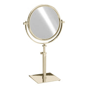 Free Standing Extensible Round Double Face Mirror