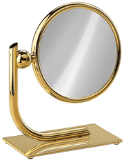 Modern Double Sided Vanity Mirror, 6.5 Inch Diameter - Boyd's Madison Avenue