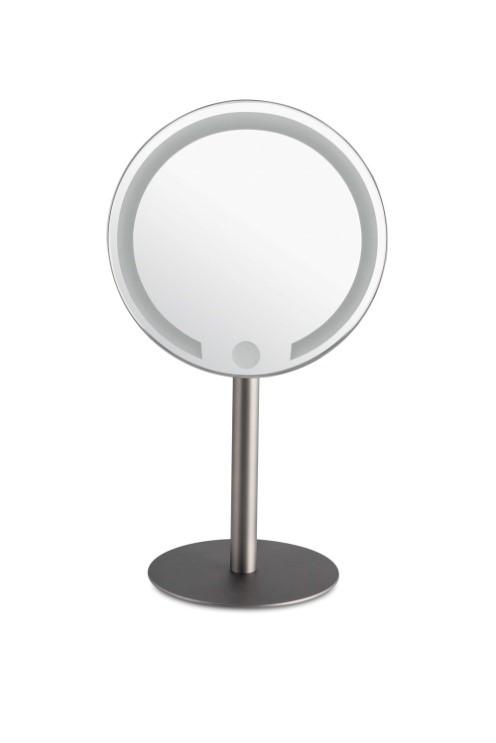 Lighted Rechargeable LED Vanity Mirror, 7.8" Diameter - Boyd's Madison Avenue