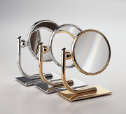 Modern Double Sided Vanity Mirror, 6.5 Inch Diameter