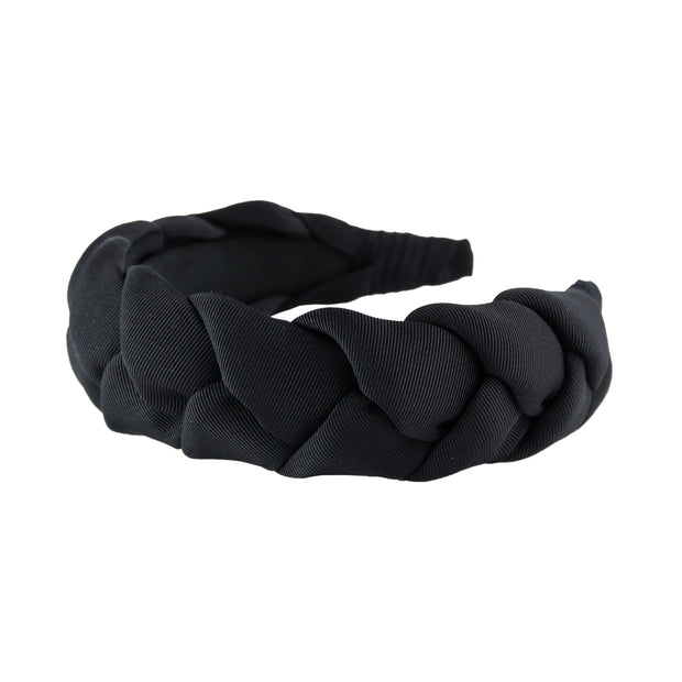 Anna Fashion braid headband grosgrain black