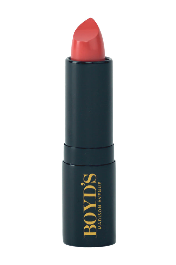 Boyd's Luxury Lipstick - pink Coral with Neutral Undertones