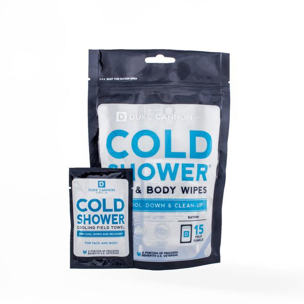 Cold Shower Face & Body Wipes, 15 Towel Pack - Boyd's Madison Avenue