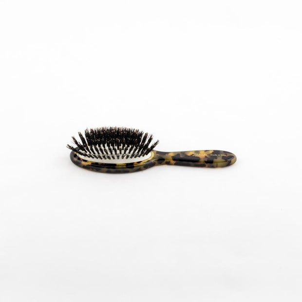 Janeke Handmade Spotted Family Hairbrush with Natural Bristles, about 7.5 Inches  272123S
